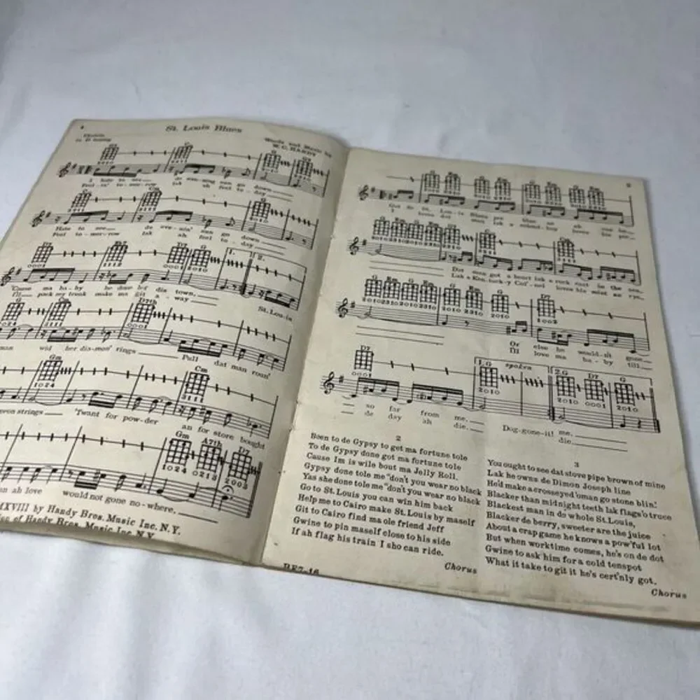 Vintage 1920 Wc Handys‎ Famous Comic Blues For Ukulele